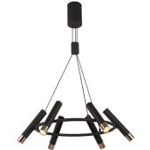 Kroonluchter Cylinder zwart 70cm