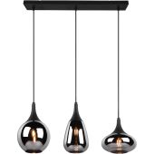 Trio Lumina 317000332 verchroomd glazen hanglamp