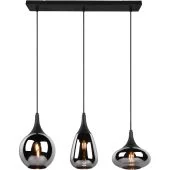 Trio Lumina 317000332 verchroomd glazen hanglamp