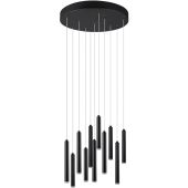 Trio Tubular 321691131 zwarte buizen hanglamp