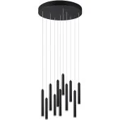 Trio Tubular 321691131 zwarte buizen hanglamp