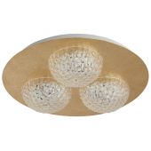 Searchlight Celestia 32511-3GO goud kleurige plafonniere