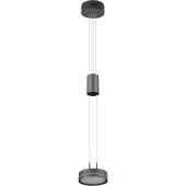 Trio Franklin 326510142 antraciet grijze hanglamp met trekveer