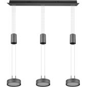 Trio Franklin 326510342 grijze hanglamp met trekpendels