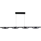 Searchlight Space 32804-4BK zwarte hanglamp met vier ringen