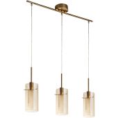 Searchlight Duo 3303-3CP Champagne kleurige hanglamp
