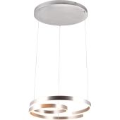 Trio Marnie 344110105 geborsteld aluminium hanglamp