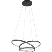 Trio Darvin 349110132 mat zwarte hanglamp