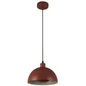 Searchlight Mars 35411OR oranje hanglamp met creme binnenzijde