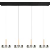 Trio Celeste 354910432 verchroomd glazen hanglamp