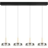 Trio Celeste 354910432 verchroomd glazen hanglamp