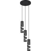 Trio Stream 364030332 mat zwarte hanglamp
