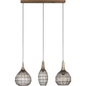 Trio Soraya 365400304 bronzen hanglamp van metaaldraad