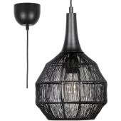 Trio Soraya 365430132 mat zwarte hanglamp van metaaldraad