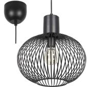 Trio Gila 365790132 mat zwarte hanglamp