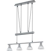 Trio Levisto 371010407 staal kleurige hanglamp