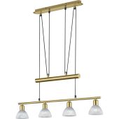 Trio Levisto 371010408 mat messing hanglamp