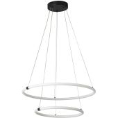 Searchlight Revolve 40176-2BK opaal kleurige hanglamp
