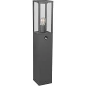 Trio Garonne 401869142 antraciet grijze paallamp met bewegingsmelder