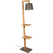 Trio Rodrigo 402690167 houten vloerlamp met tafels