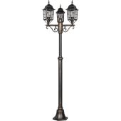 Trio Volturno 405960328 zwart goud kleurige lantaarnpaal