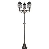 Trio Volturno 405960328 zwart goud kleurige lantaarnpaal