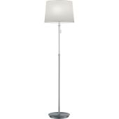 Trio Lyon 409100307 staal kleurige vloerlamp