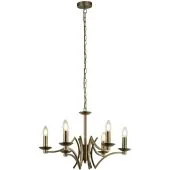 Searchlight Ascot 41312-6AB antiek bronzen zes lichts kroonluchter