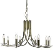 Searchlight Ascona 4168-8AB antiek bronzen kroonluchter