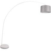 Trio Mansur 419200131 booglamp met grijze kap van texiel