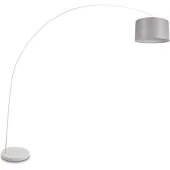 Trio Mansur 419200131 booglamp met grijze kap van texiel