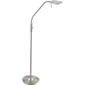 Leeslamp Bergamo staal 135cm