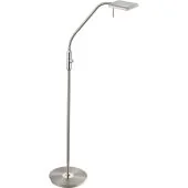 Leeslamp Bergamo staal 135cm