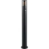 Trio Hoosic 422260132 zwarte paallamp met bewegingsmelder