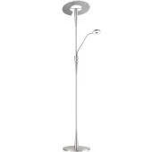 Trio Quebec 422710307 staal kleurige uplighter met leeslamp