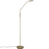 Trio Monza 423310108 mat messing staande leeslamp