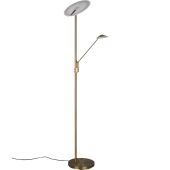 Trio Brantford 425610204 oud bronzen vloerlamp met leeslamp