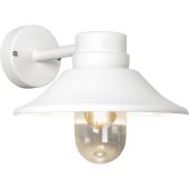 Konstsmide Vega 428-250 mat witte buitenwandlamp
