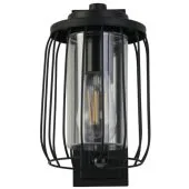 Searchlight Reed 44610BK-PIR zwarte buitenlamp met bewegingsmelder