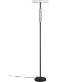 Trio Celeste 454910165 koffiebruine vloerlamp met wit glas