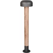 Trio Fraser 462560135 antraciet paallamp met hout imitatie