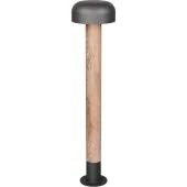 Trio Fraser 462560135 antraciet paallamp met hout imitatie