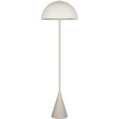 Trio Alfie 465000176 warm grijze vloerlamp met metalen kap