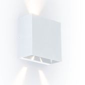 Lutec Gemini Beams 5104003032 mat witte wandlamp