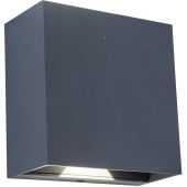 Lutec Gemini Beams 5104005118 antraciet wandlamp in 4000K