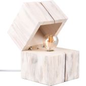 Trio Treasure 514110101 whitewash houten tafellamp