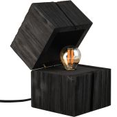 Trio Treasure 514110102 zwart houten tafellamp