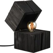 Trio Treasure 514110102 zwart houten tafellamp