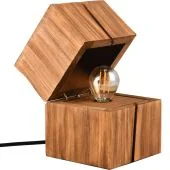 Tafellamp Treasure hout 16cm