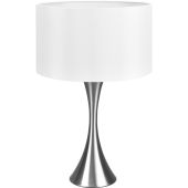 Trio Sabia 515700107 staal kleurige tafellamp